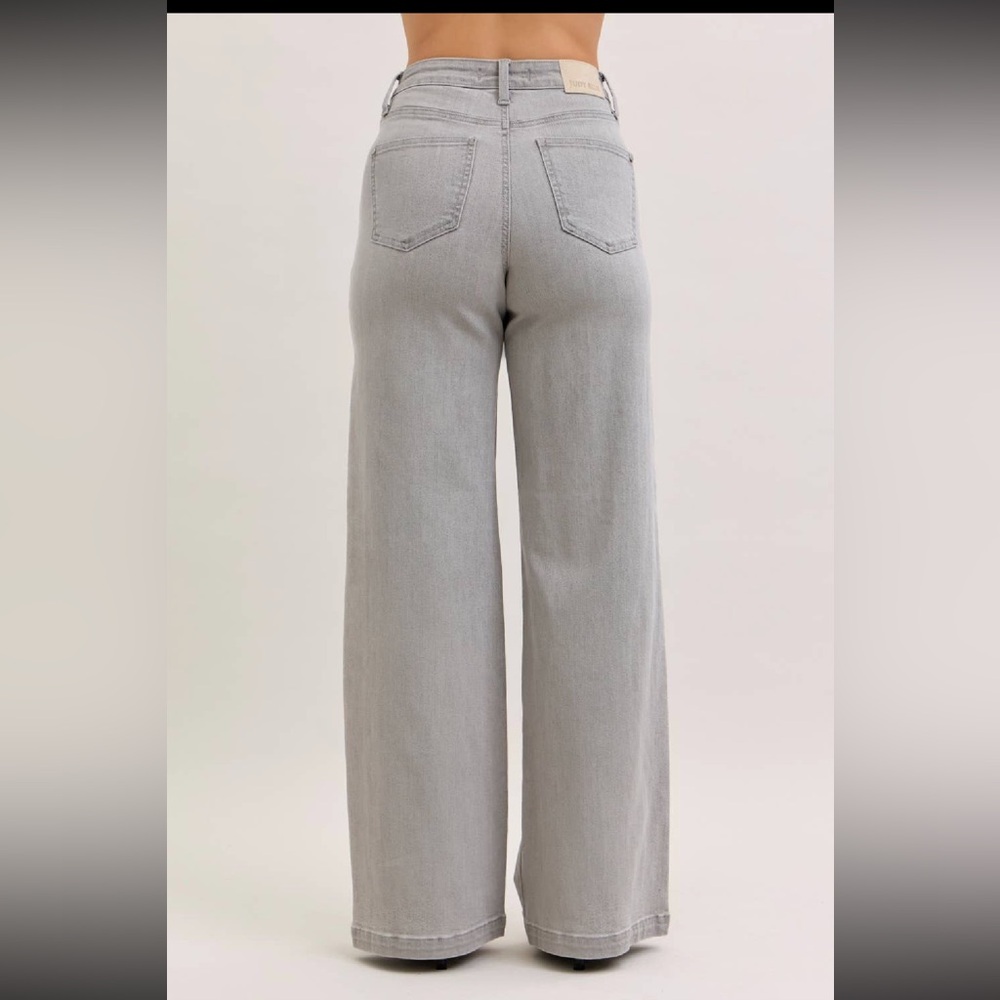 Judy Blue Jeans High Waist Retro Wide Leg Jeans - Picture 2 of 7